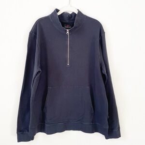 American Giant Midweight Half Zip Black Size Large Unisex Cotton Minimalist